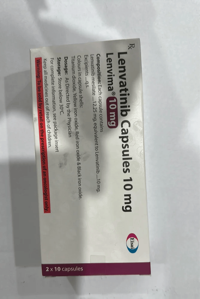 Lenvatinib (4mg) Lenvima 4 Mg, Pack Of 20 Tablets Lenvatinib (4mg) Lenvima 4 Mg, Pack Of 20 Tablets